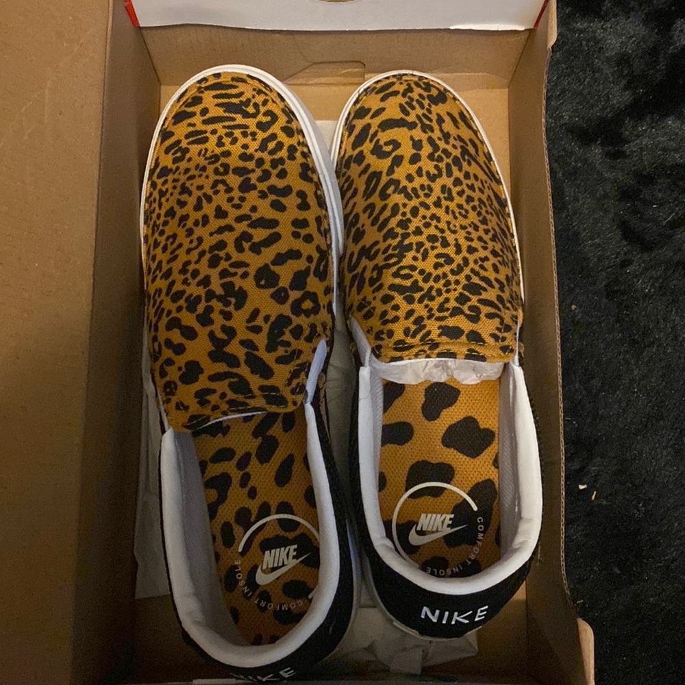Cheetah Nike Slip Ons